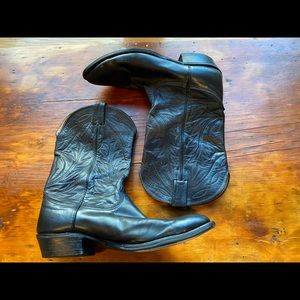 Nocona Men’s Black Deertan 7501 Cowboy Boots 11.5D